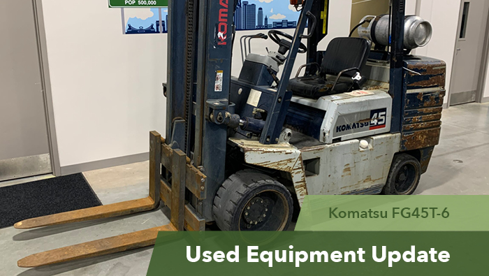 Used Equipment Update :: Komatsu FG45T-6 Forklift