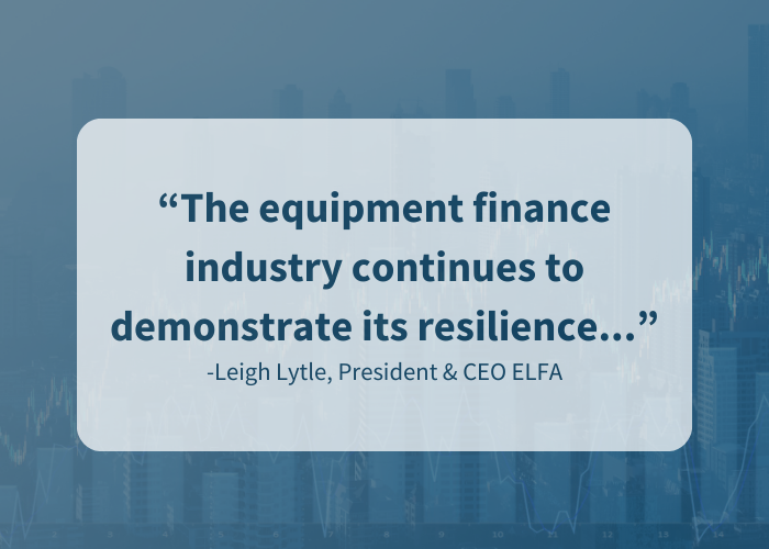 Equipment Finance Sector Sees Increase in New Business Volume