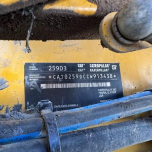 2021 CAT 259D3 Skid Loader (Tracks) 3438-3